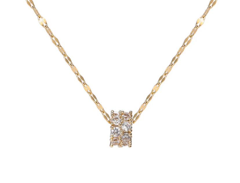 Titanium Steel 18K Gold
Plated Necklace