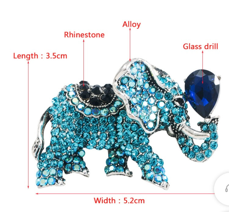 Blue Elephant w/Balloon