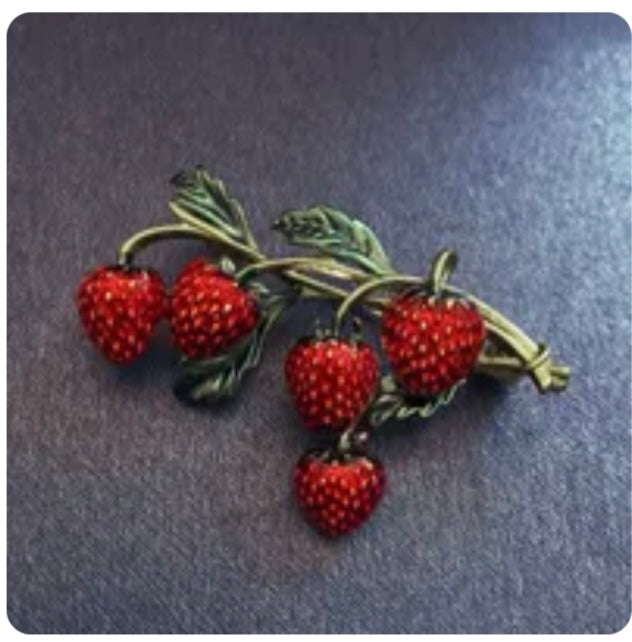 Cherries Brooch