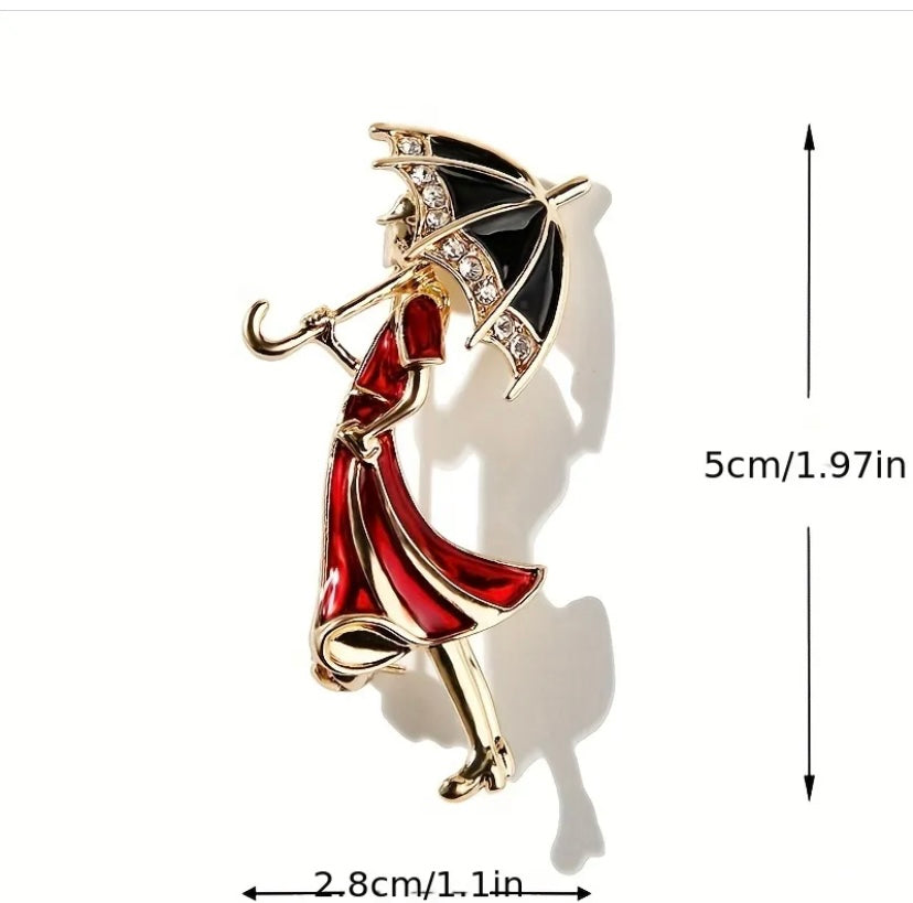 Singing in the Rain Brooch