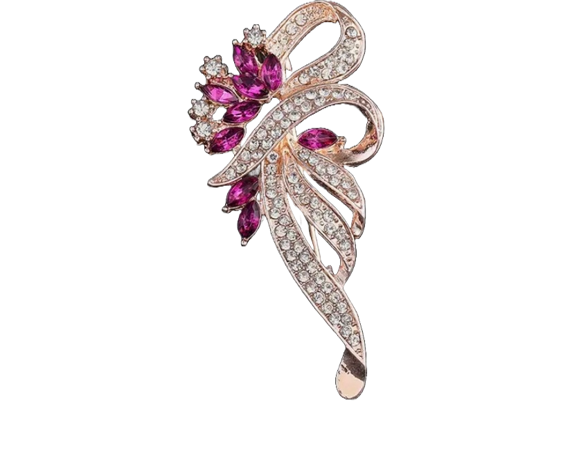 Pink/Goldtone Bow