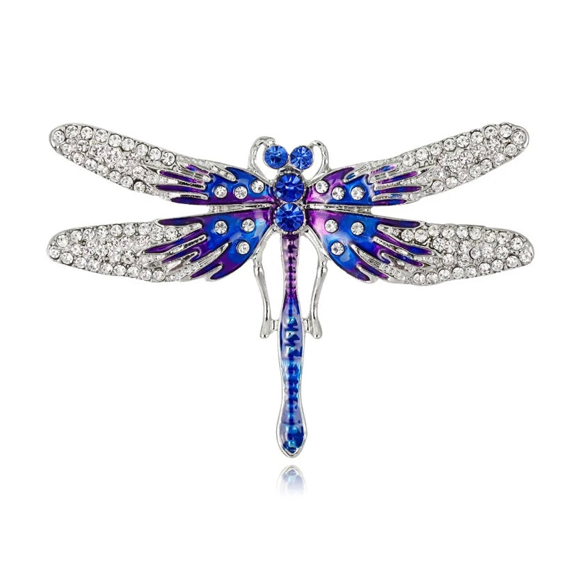 Purple/Silver Dragonfly