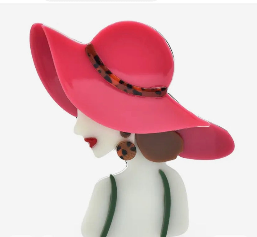 Lady In Pink Hat