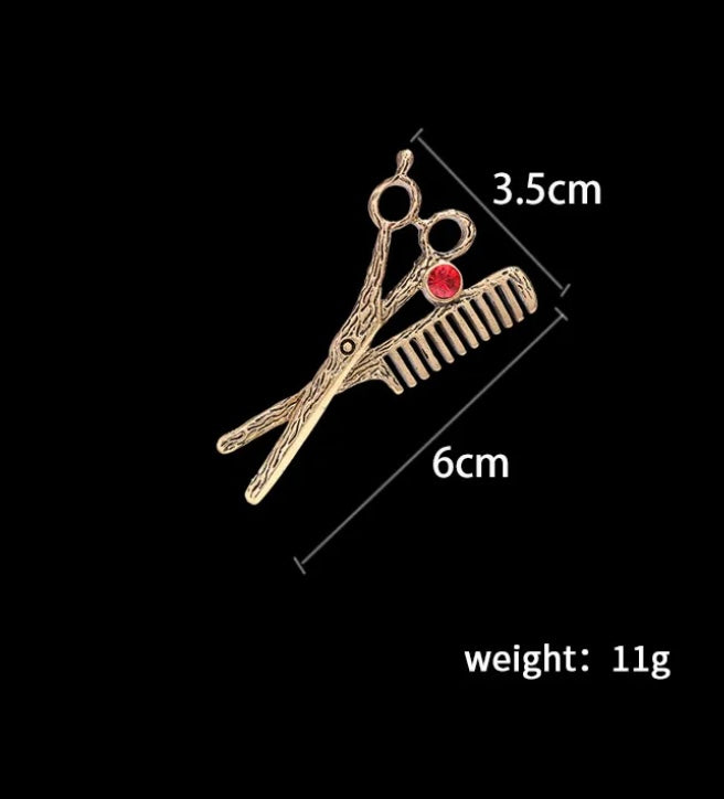 Gold Scissor & Comb