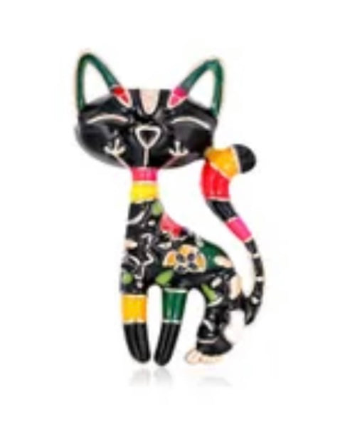 Whimsical Black Cat