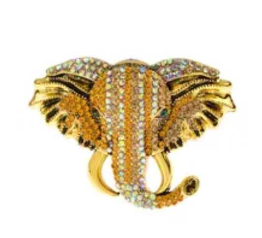 Gold Elephant Head