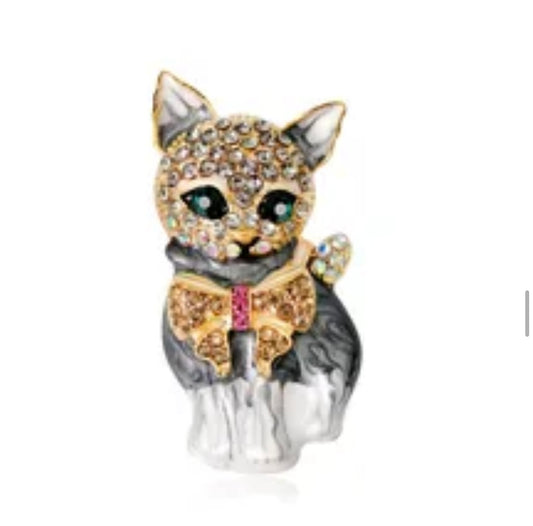 Adorable Jeweled Kitty