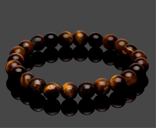 Tiger Eye Stone 
Beaded Bracelet