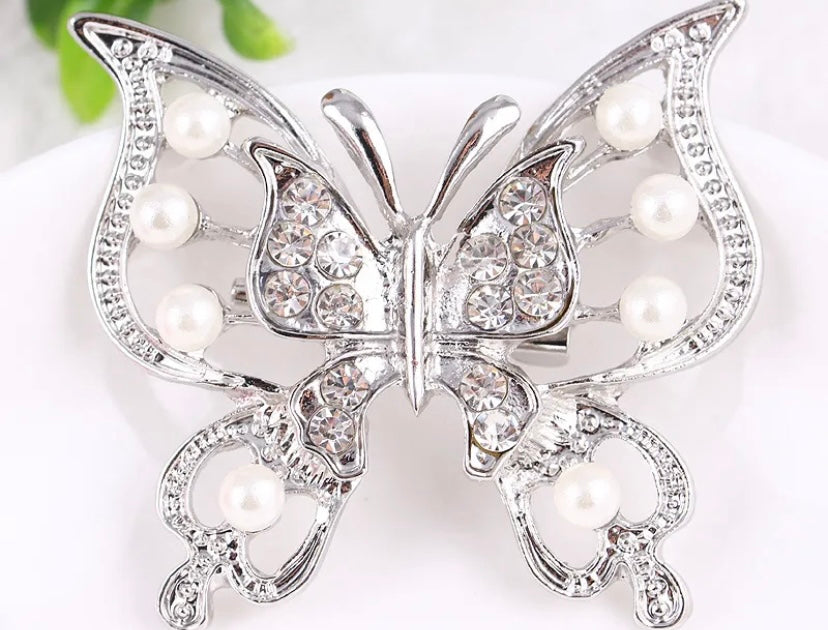 Sweet Silver Butterfly