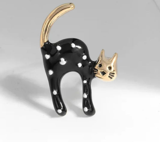 Black Polka Dot Cat