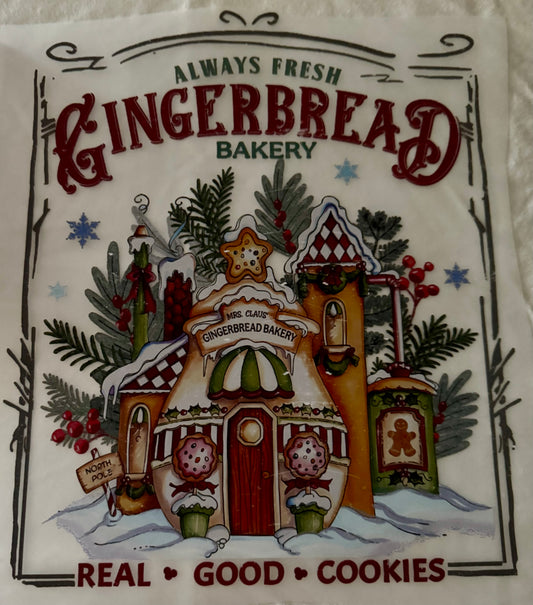 Large Shirt Transfer Gingerbread House CH-026