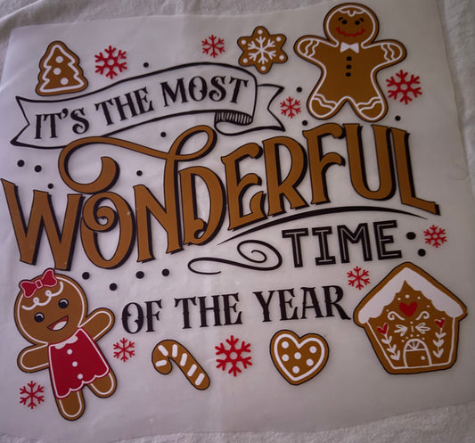 Large Shirt Transfer It’s The Most Wonderful…Gingerbread CH-013