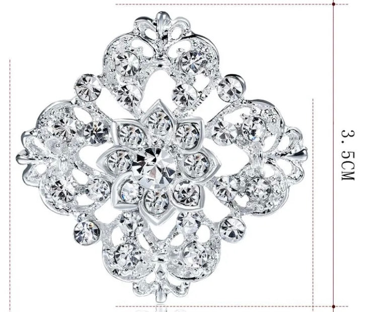 Rhinestone Brooch