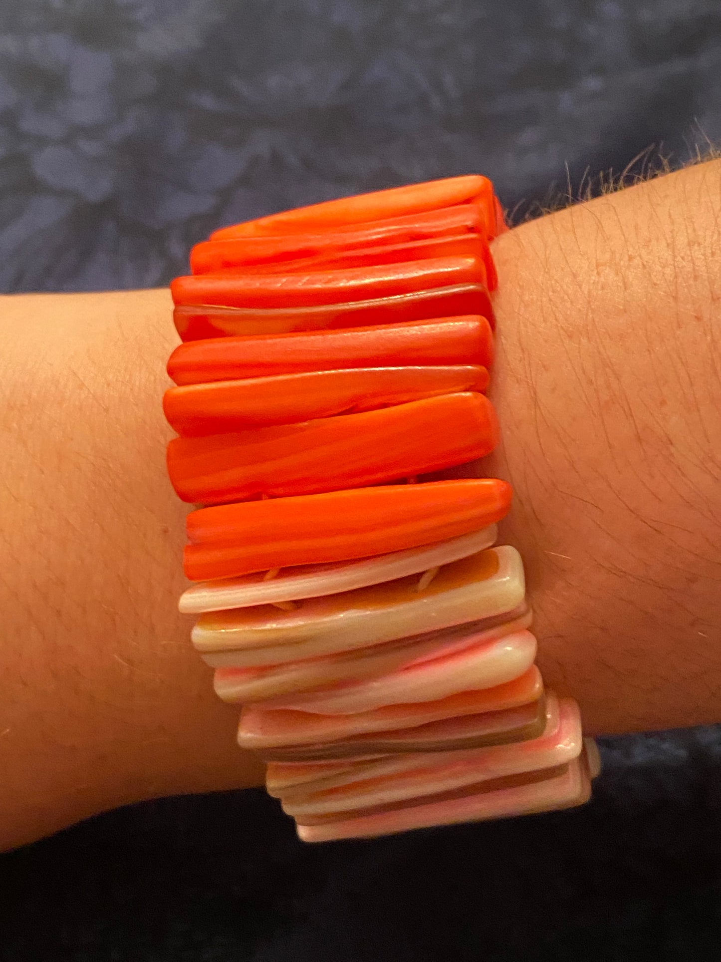 50 Shades of Coral Vintage Bracelet.