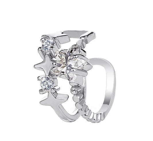 Ear Clip Silvertone