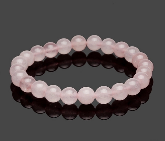 Natural Stone Bracelet. Rose Quartz.