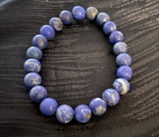 Lapis Lazuli Bracelet. Natural Stone. Handmade